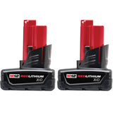 Milwaukee 48-11-2412 M12 XC High Capacity RedLithium Battery 2-Pack