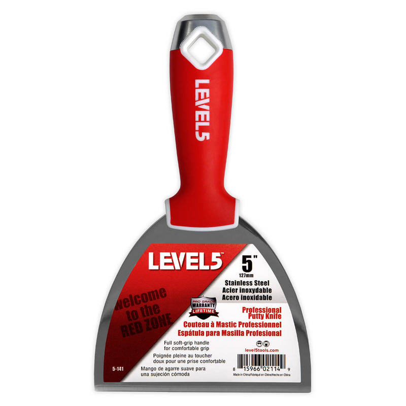 LEVEL5 5-INCH STAINLESS STEEL JOINT KNIFE | SOFT GRIP | 5-141