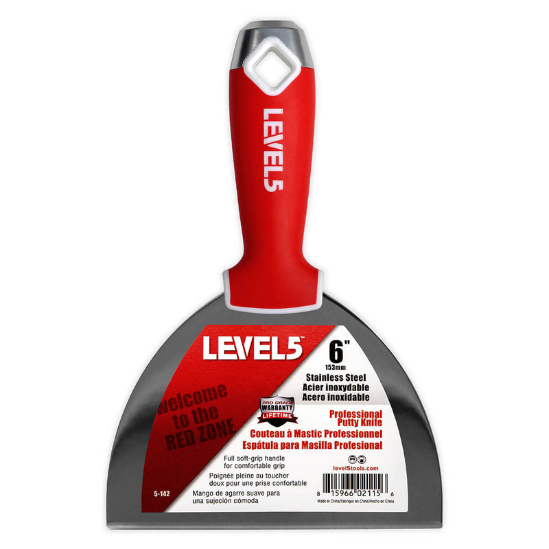 LEVEL5 6-INCH STAINLESS STEEL JOINT KNIFE | SOFT GRIP | 5-142