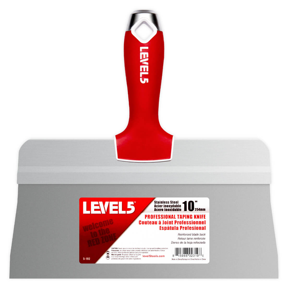 LEVEL5 10-INCH BIG BACK TAPING KNIFE | STAINLESS STEEL | 5-192