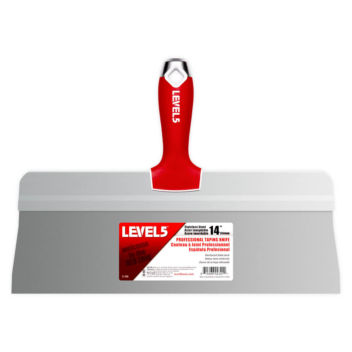 LEVEL5 14-INCH BIG BACK TAPING KNIFE |STAINLESS STEEL | 5-196