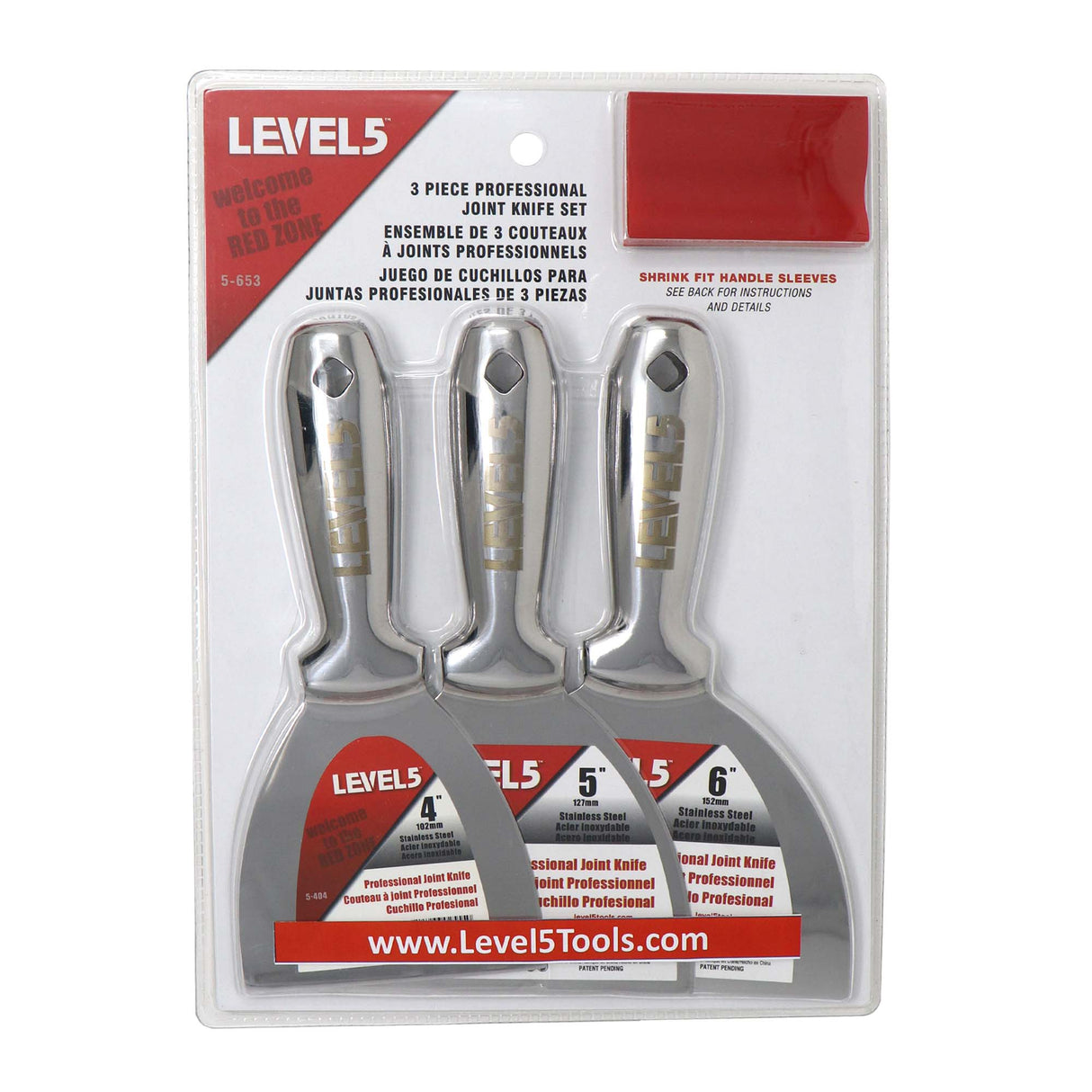 LEVEL5 VIP STAINLESS STEEL WELDED JOINT KNIFE SET | 5-653