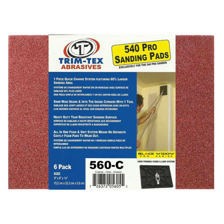 Trim-Tex Black Widow Sanding Pads (6 Pack)