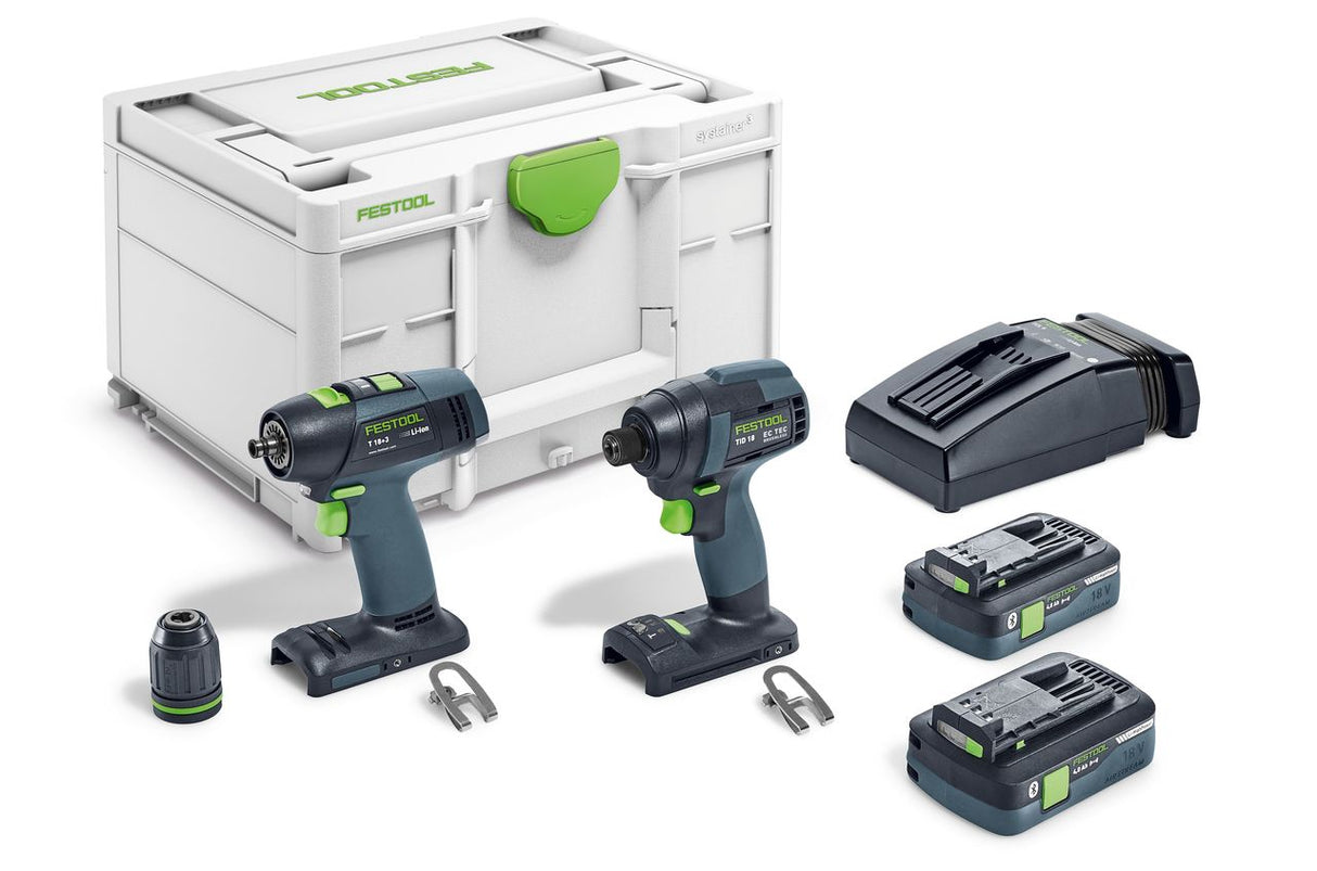 Festool TID18 Impact Driver and T18 Drill Combo Kit