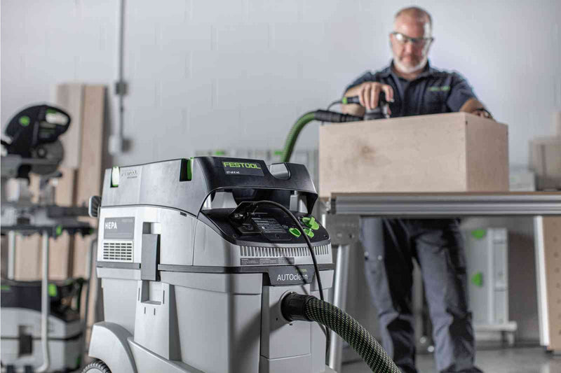 Festool Planex 2.0 Drywall Sander LHS 225 EQI-Plus and Dust Extractor with Autoclean CT 48 E AC Combo Package