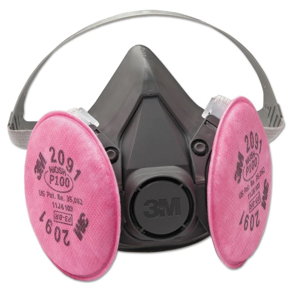 3M™ Half Facepiece Reusable Respirator with Particulate Filters 2091