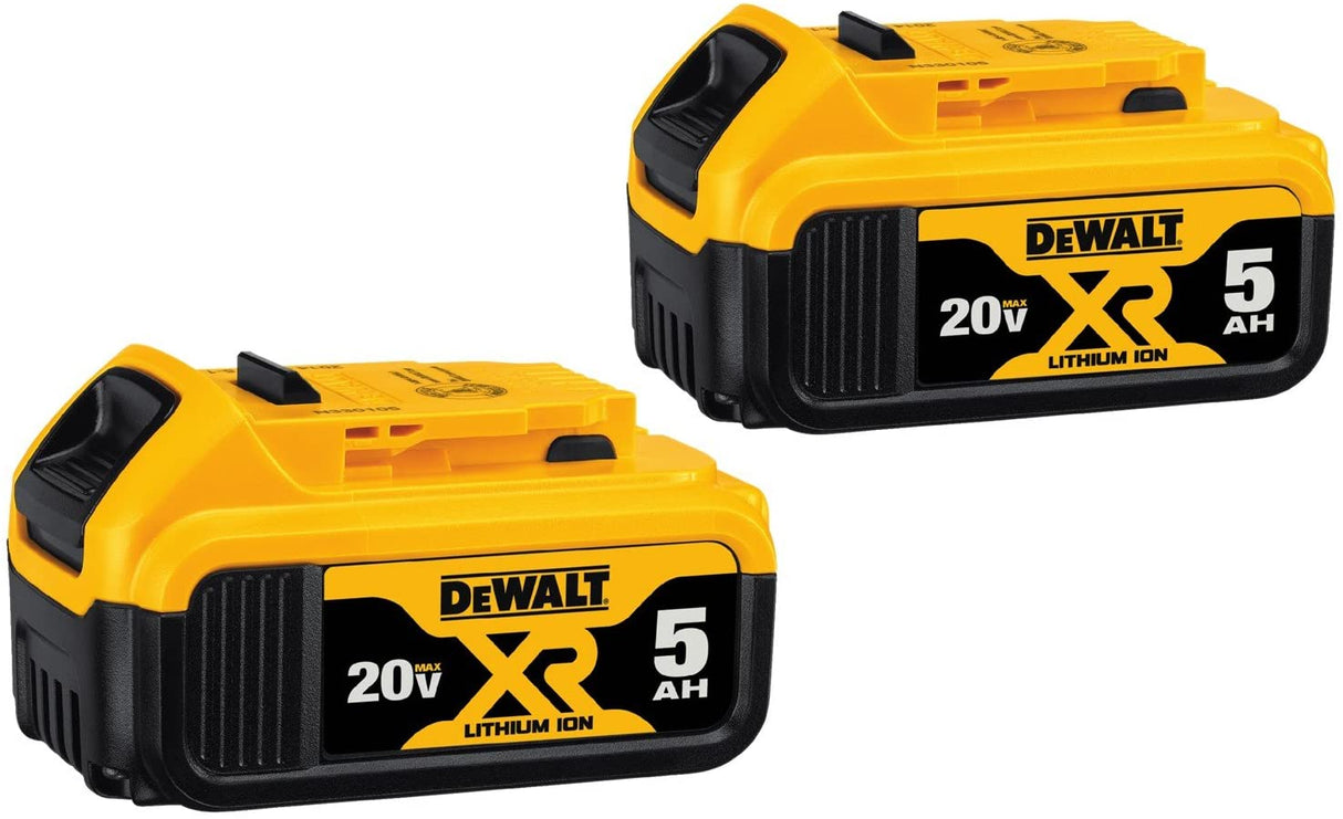 DeWalt DCB205-2 Lot de 2 batteries Li-Ion 20 V Max Premium XR 5,0 Ah