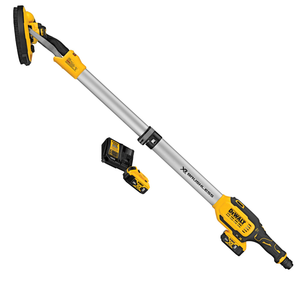 DeWalt DCE800P2 20V Max Cordless Drywall Sander with Charger and Two Batteries Combo Package