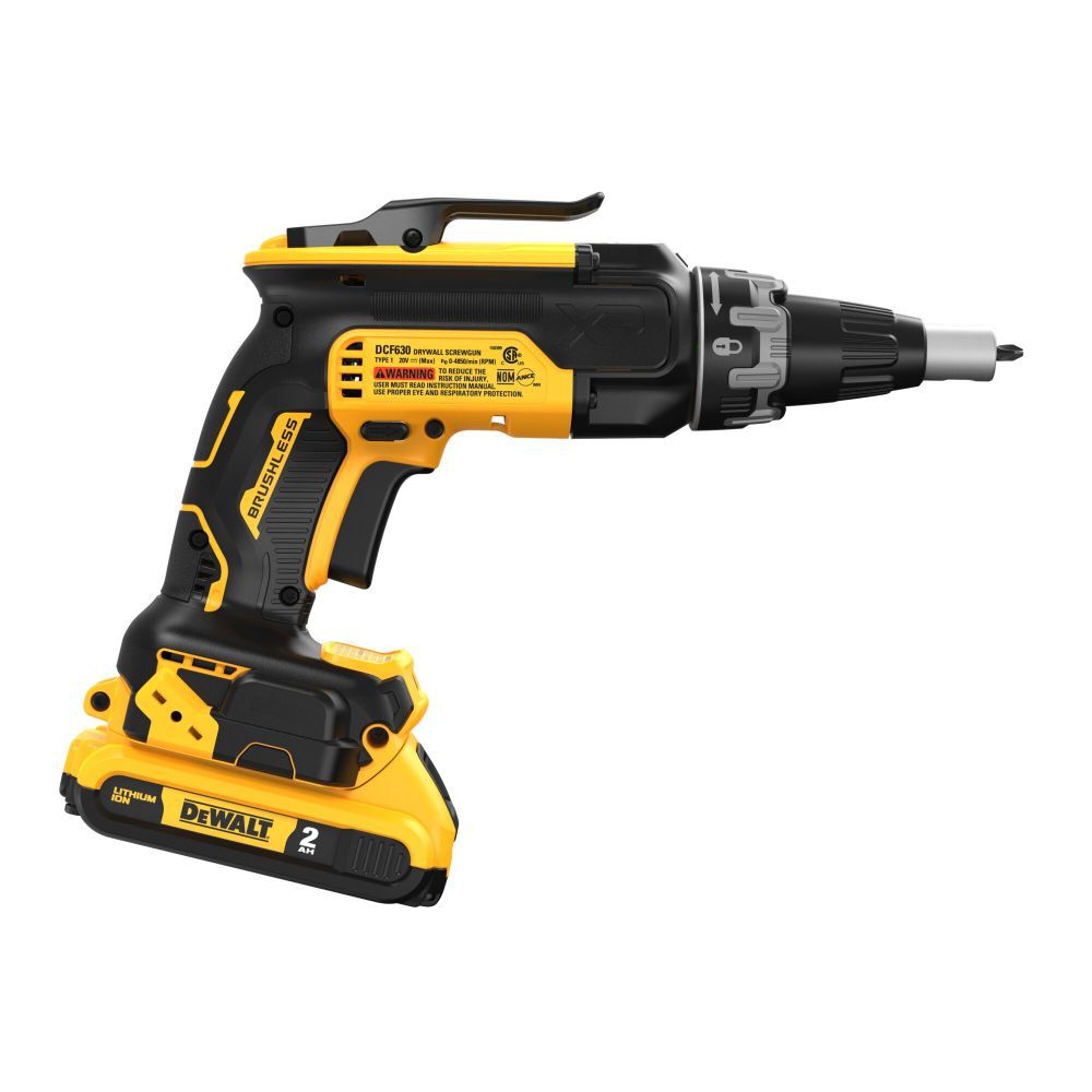 DeWalt DCF630D2 20V MAX XR Brushless Drywall Screw Gun Kit