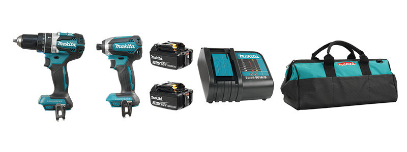 Makita DLX2180S 18V (3.0 Ah) LXT Juego combinado de 2 herramientas