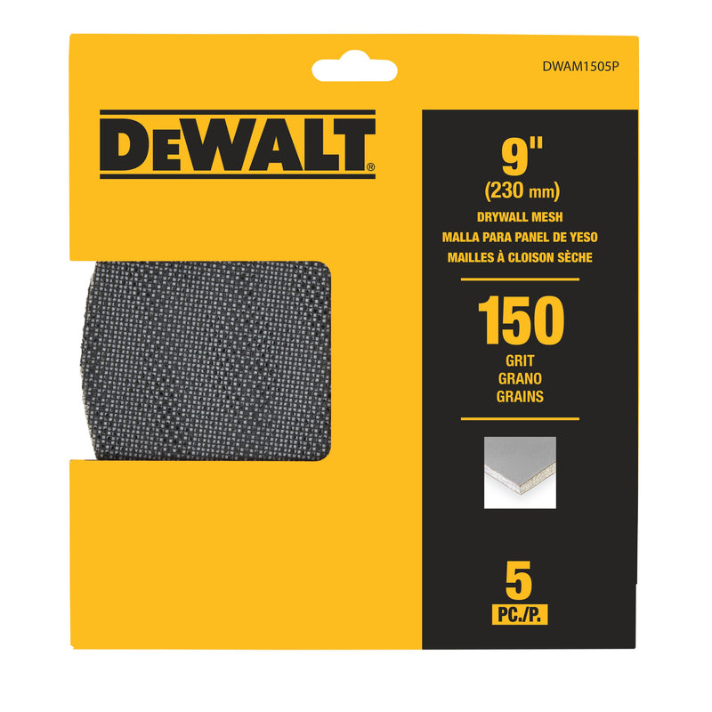 DeWalt 9" Mesh Drywall Sandpaper Discs