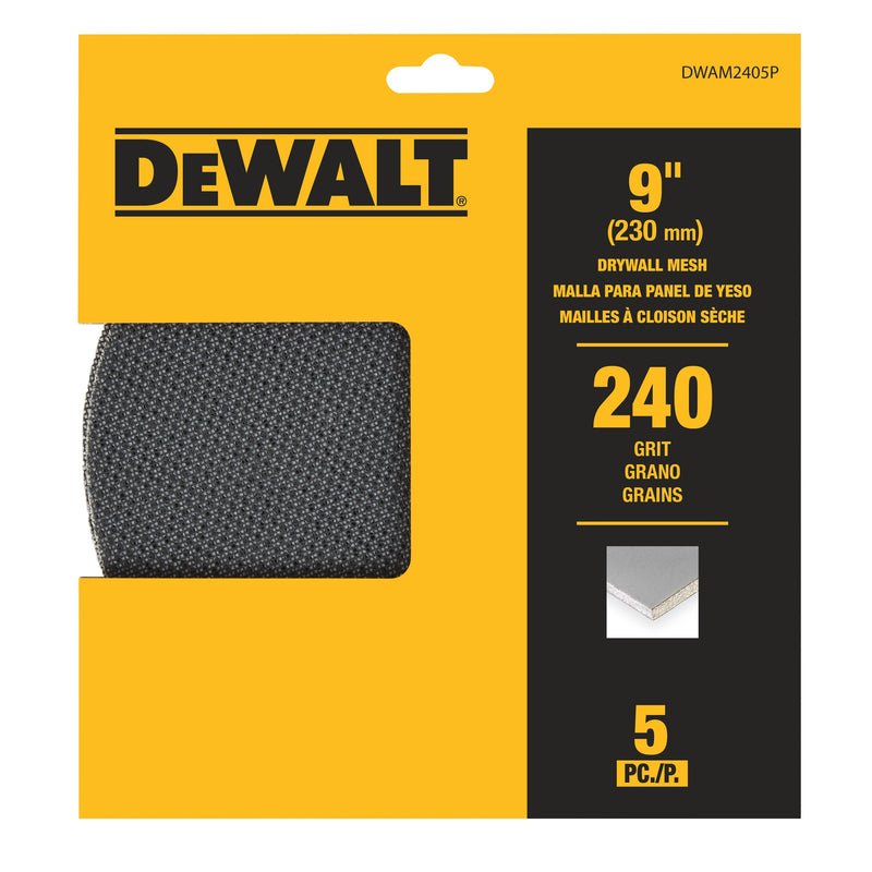 DeWalt 9" Mesh Drywall Sandpaper Discs