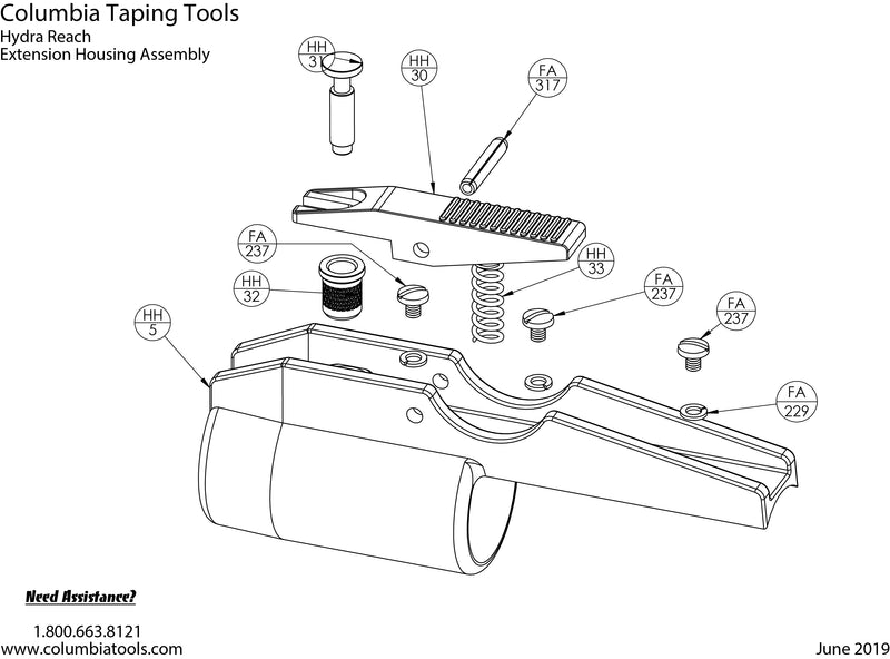 Columbia Matrix Handle Repair Parts