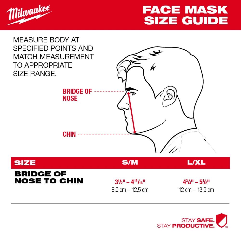Paquete de 1 máscara de rendimiento de 3 capas de Milwaukee