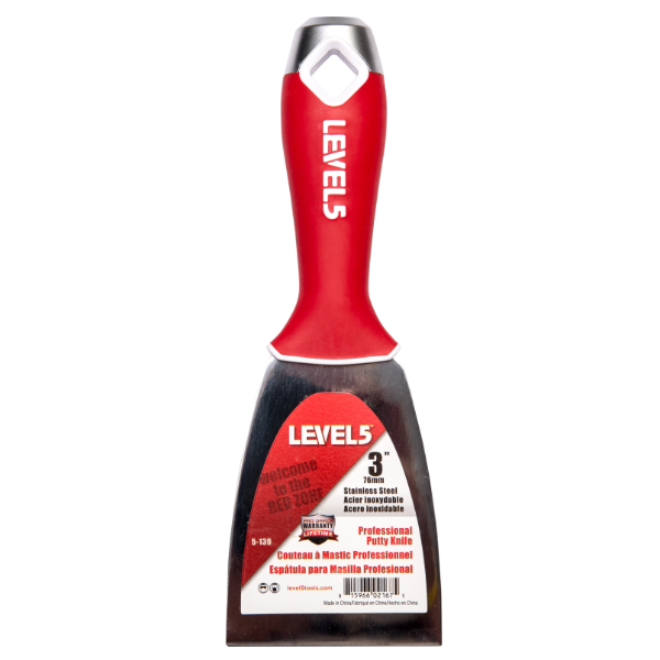 LEVEL5 3" Stainless Steel Joint Knife with Soft Grip Handle 5-139