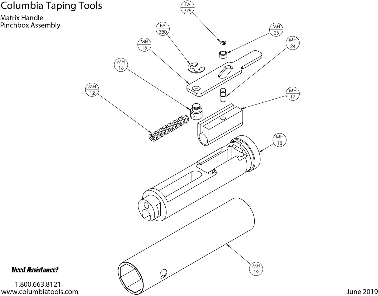 Columbia Matrix Handle Repair Parts