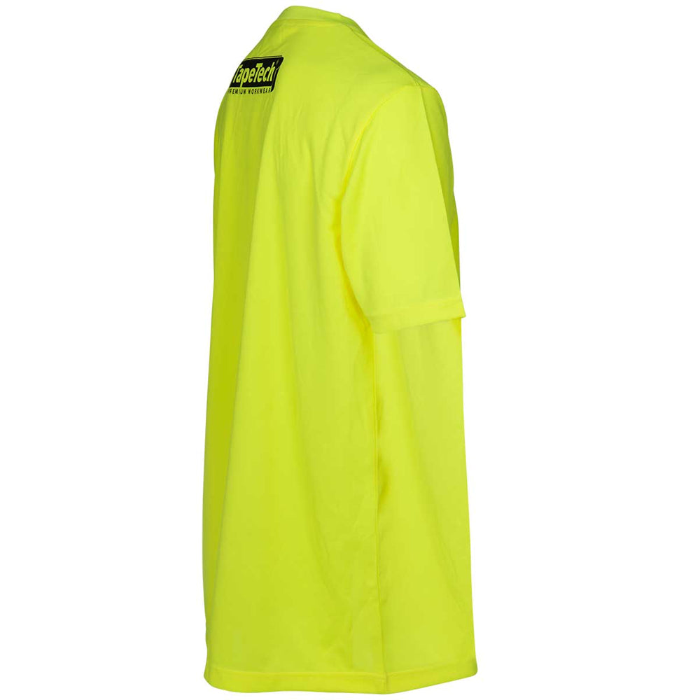 TapeTech High Visibility Premium Short Sleeve Work Shirt