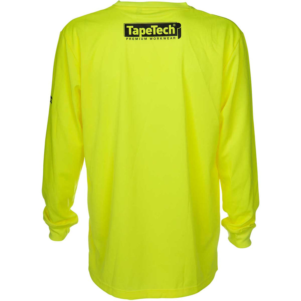 TapeTech High Visibility Premium Camisa de trabajo de manga larga