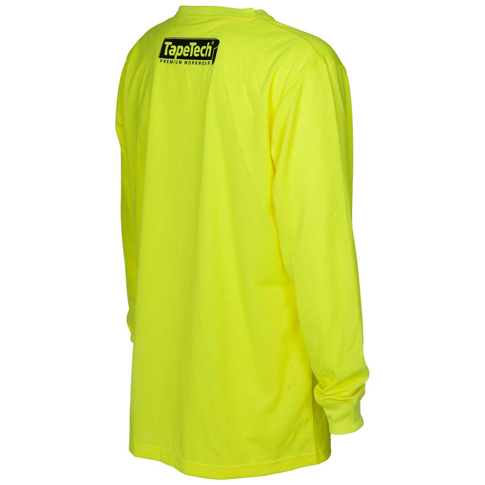 TapeTech High Visibility Premium Camisa de trabajo de manga larga