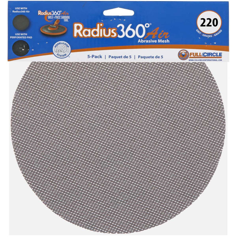 Full Circle Radius 360° Mesh Abrasive Sanding Discs (5 Pack)