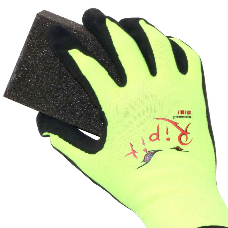 Rip-It Drywall Gloves - Hi Visibility Yellow