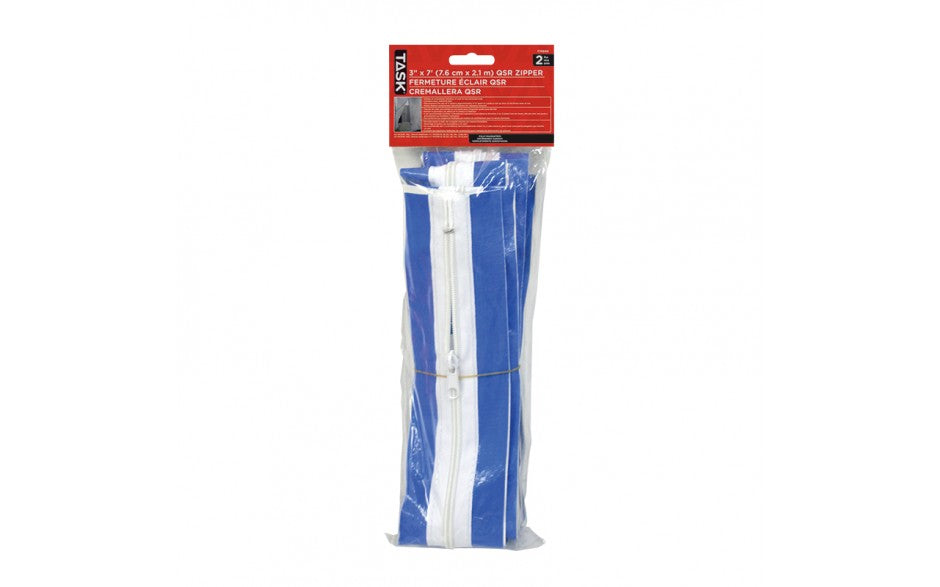 Tâche 3" x 7' Heavy Duty QSR® Zipper - 2/paquet