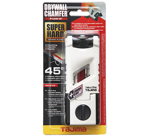 Tajima Drywall Chamfer Plane 45 Degree Super Hard Ceramic Blade