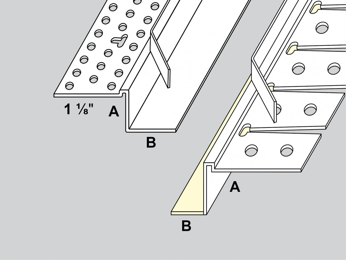 Trim-Tex Tear Away Shadow Bead &amp; Archway avec jambe flexible