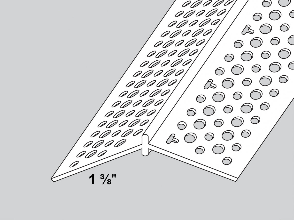 Perle d'angle réglable évasée rigide Trim-Tex