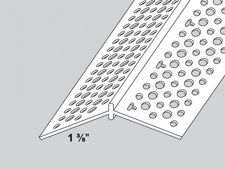 Perle d'angle réglable évasée rigide Trim-Tex