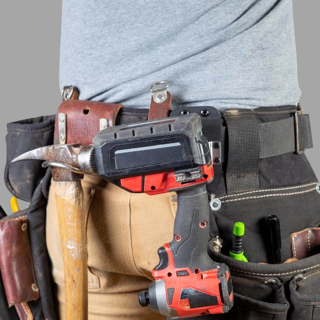 Holstery DriverMaster - Clip-On Holster for Drills, Impacts, and Nailers