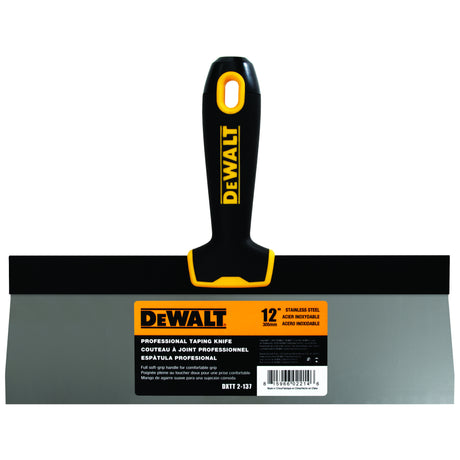 Cuchillo para encintar de acero inoxidable DeWalt - Mango de agarre suave