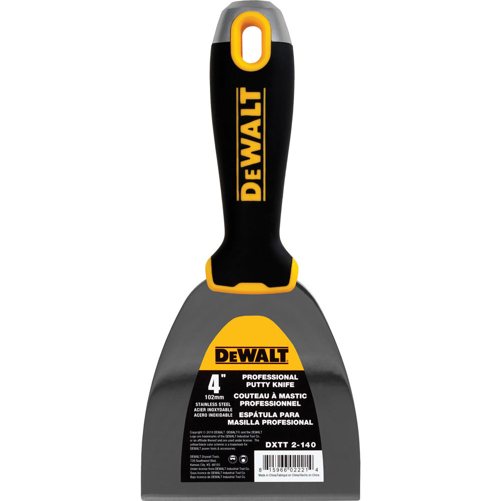 DeWalt Stainless Steel 4 Piece Joint Knife Set with Soft Grip Handles DXTT-3-140