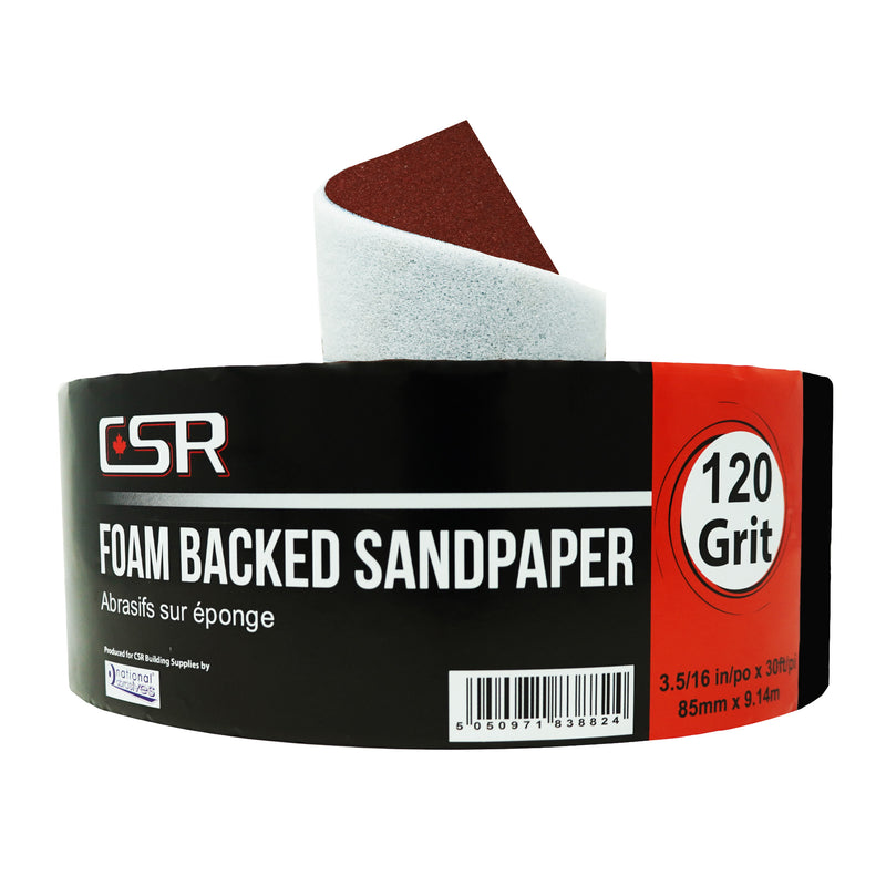 CSR 3-5/16" x 30' Sponge Back Sandpaper