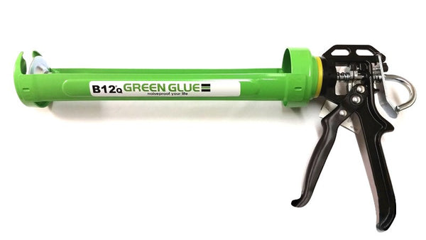 Pistola de calafateo de pegamento verde