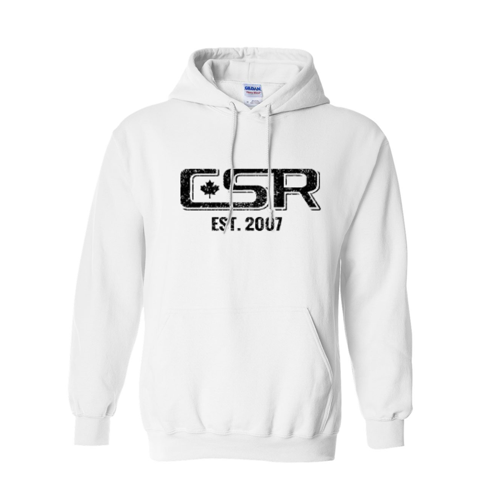 Sweat à capuche blanc CSR Heavy Blend