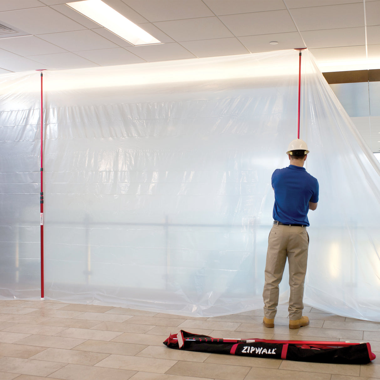 ZipWall® KT20 Dust Barrier 20' Pole Kit - 2/Pack